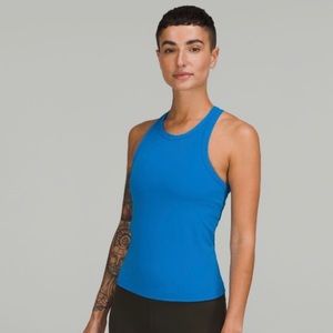 EUC 🍋 Lululemon Align Waist Length Racerback Pooliside Blue